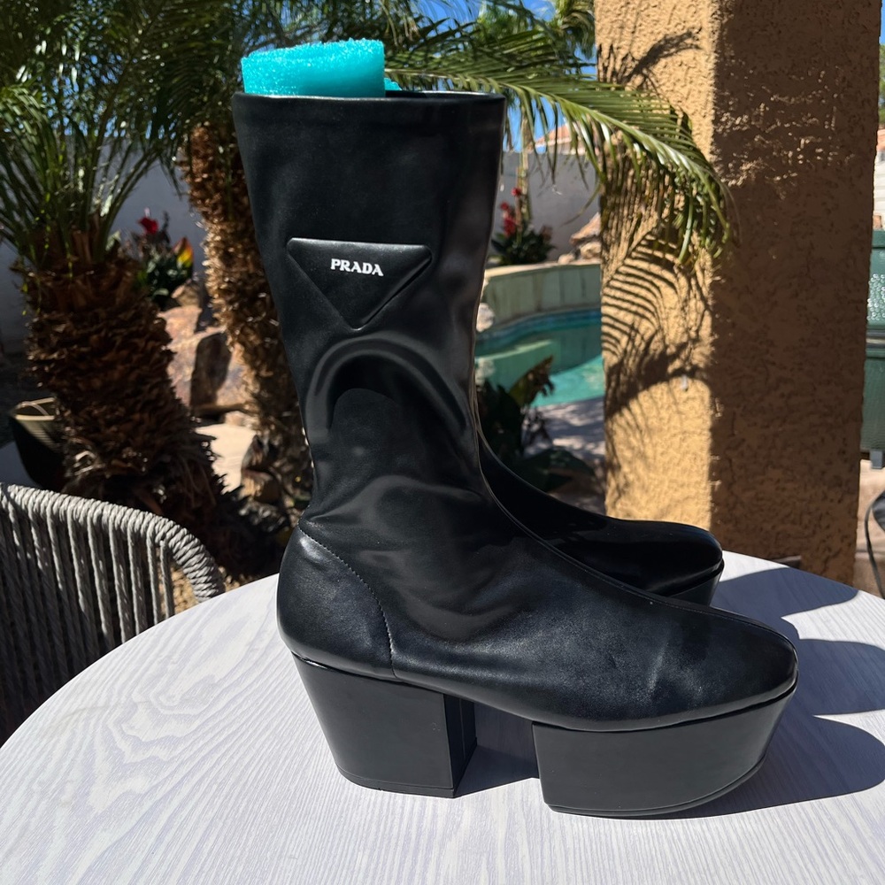 Prada Black Ankle Boots